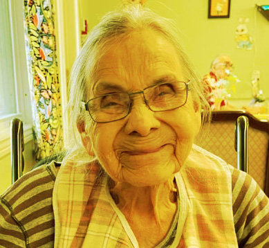 Friendly Face of Elder Woman at Long Term Care Home